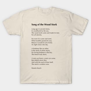 Song of the Wood Stork Poem Collector's Edition T-Shirt